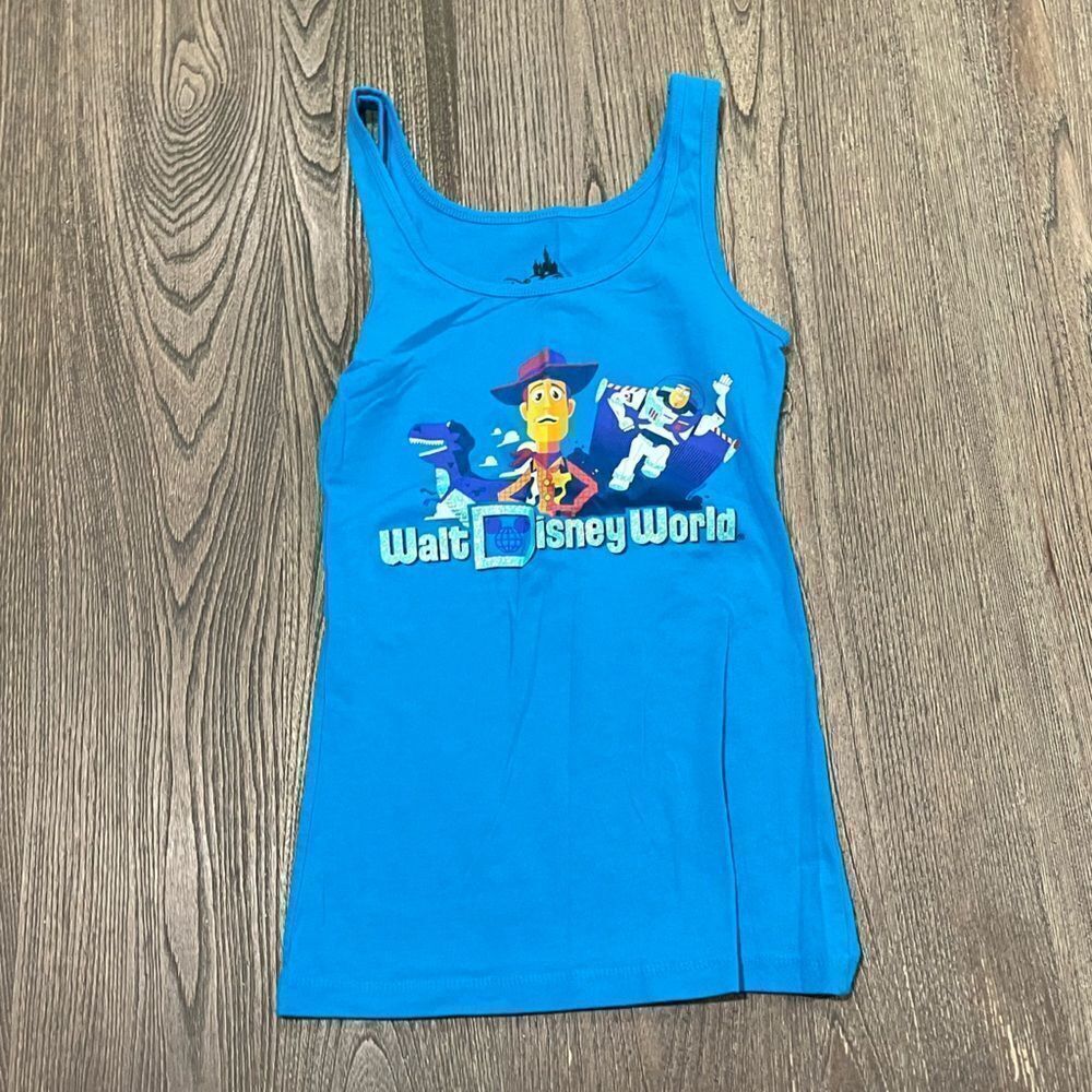 Disney Parks Tank Top Toy Story Walt DisneyโWorld Woody Buzz Rex Blue Small